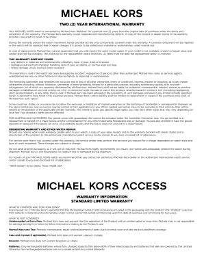 michael kors defect policy|michael kors warranty check.